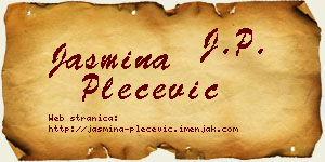 Jasmina Plećević vizit kartica